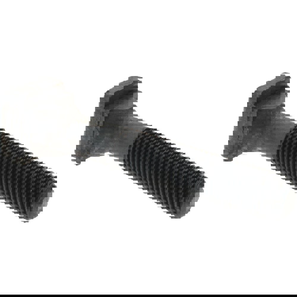 Steel T-Slot Bolt: M16 x 2, 63 mm Thread Length, 18 mm Slot Width, Black Finish